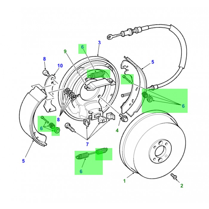 Blue Print ADC44122 Kit Ganasce Freno