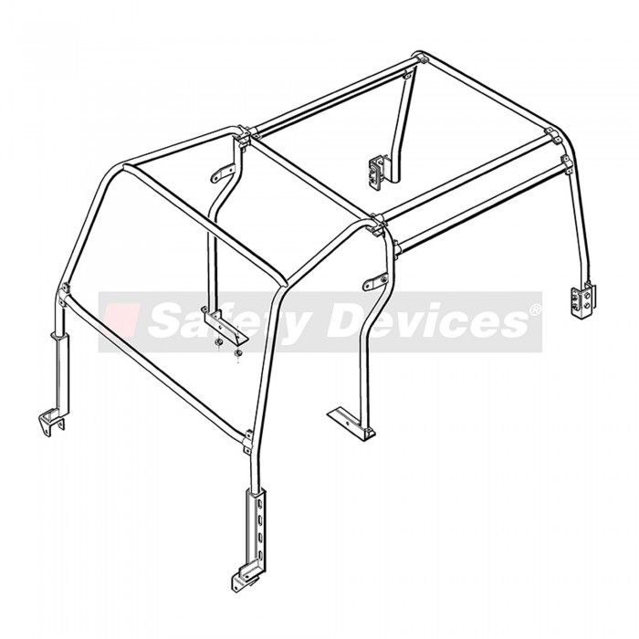 RBL1487SSS Defender 110 Safety Devices Roll Cage Landroverparts.it