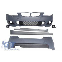 Body Kit suitable for BMW 5 Series E60 (2003-2010) M-Technik Design Fog Lights Side Skirts and without PDC