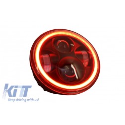 5.75 Inch Motorcycle CREE LED Headlight Angel Eye Halo DRL