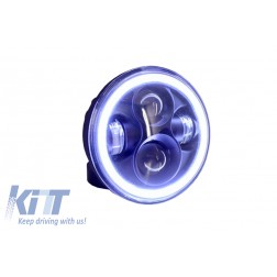 5.75 Inch Motorcycle CREE LED Headlight Angel Eye Halo DRL