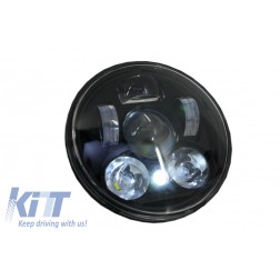 5.75 Inch Motorcycle CREE LED Headlight Angel Eye Halo DRL