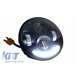 5.75 Inch Motorcycle CREE LED Headlight Angel Eye Halo DRL