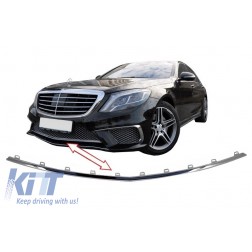 Front Bumper Middle Spoiler Lip suitable for MERCEDES Benz W222 S-Class (2013-2017) S65 Design