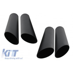 Exhaust Muffler Tips Black suitable for MERCEDES Benz W463 G500 G55 G63 G65 G-Calss (1998-up) B Design