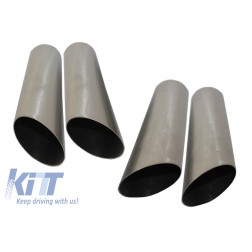 Exhaust Muffler Tips Matt Chrome suitable for MERCEDES Benz W463 G500 G55 G63 G65 G-Class (1998-up) B-Design