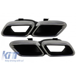 Exhaust Muffler Tips for Mercedes Benz C-Class W205 S205 C205 A205 GLE C292 E-Class W213 S-Class W222 GLE W166 GLC W253 X253 C253 C217 (2014-up) A-Design
