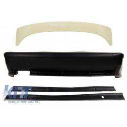 Rear Bumper with Side Skirts Trunk Spoiler Top Wing LTW Design suitable for BMW E36 3 Series (1992-1998) M3 Design