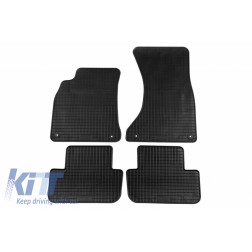Floor Mat Rubber suitable for AUDI A4 11/2007-09/2015, A4 Avant 05/2008-09/2015, A4 Allroad 2009-05/2016, A5 Sportback 09/2009-12/2016