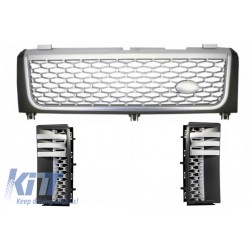 Central Grille and Side Vents suitable for Land ROVER Range ROVER Vogue III (L322) (2002-2005) Silver Autobiography Supercharged Edition