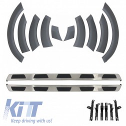 Body Kit Wheel Arches Running boards Side Steps suitable for AUDI Q7 (4L) (2006-2010 Off Road Package - Side Strips