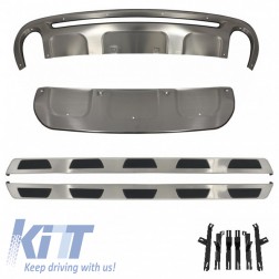 Body Kit Skid Plates Off Road Running Boards Side Steps suitable for AUDI Q7 Facelift S-Line (2010-2015)