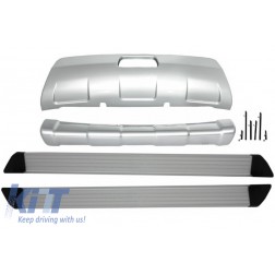 Kit of Skid Plates Off Road with Running Boards Side Steps suitable for NISSAN QASHQAI (J10) (2007-2010)
