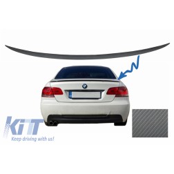 Trunk Boot Lid Spoiler suitable for BMW 3 Series E92 E93 (2006-2012) Coupe Cabrio M3 Design Carbon Film