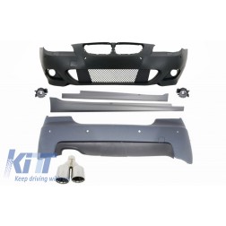 Body Kit M-Technik suitable for BMW E60 5-series (2003-2007) With PDC 24mm + Exhaust Muffler Tips M-Power LEFT