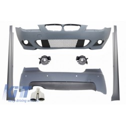 Body Kit Exhaust Muffler Tip LEFT M-Technik suitable for BMW E60 LCI 5 Series 2007-2010 with PDC 18mm