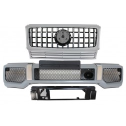 Front Bumper with Silver Grille suitable for MERCEDES G-Class W463 (1989-2017) G63 GT-R Panamericana Design