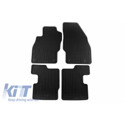 Floor mat Rubber Black suitable for OPEL Corsa D (2006-2014) / suitable for OPEL Corsa E (2014-)