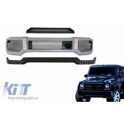 Body Kit Front Bumper Spoiler LED DRL Extension suitable for MERCEDES G-Class W463 (1989-2017) A-Design