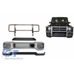 Body Kit Front Bumper with Bullbar Spoiler LED DRL Extension suitable for MERCEDES G-Class W463 (1989-2017) A-Design