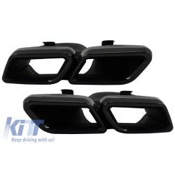 Exhaust Muffler Tips for Mercedes Benz C-Class W205 S205 C205 A205 E-Class W213 S-Class W222 GLE C292 GLE W166 GLC W253 X253 C253 C217 2014-up A-Design