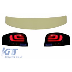 Roof Spoiler suitable for AUDI A3 8P Hatchback (2003-2008) with Full LED Taillights Light Bar Dynamic Sequential Turning Light RS LOOK 3 Doors