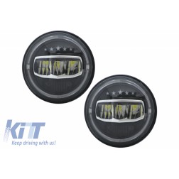 7 Inch CREE LED Headlights Angel Eye Halo DRL suitable for Jeep Wrangler JK TJ LJ JL (1997-2017) 5 Stars Design