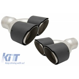 Carbon Fiber Exhaust Muffler Tips suitable for Land Rover Range Rover and SUVs Matte Finish Look Inlet 7.8cm