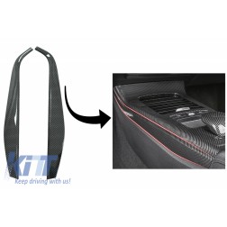 Car Center Console Panel Side Decorative Trim Cover Suitable for Mercedes A-Class W177 V177 (2018-Up) Carbon
