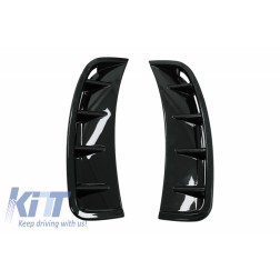 Side Vents Front Bumper suitable for Mercedes A Class W177 Hatchback (04.2018-up) V177 Sedan (04.2018-up) Piano Black