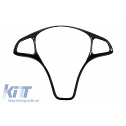 Car Steering Wheel Button Trim Frame Cover suitable for MERCEDES C-Class W205 S205 (2014-2017) E-Class W213 (2016-2017) GLC-Class X253 (2016-2017) Piano Black