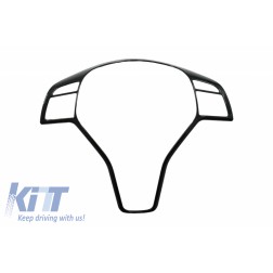 Car Steering Wheel Button Trim Frame Cover suitable for MERCEDES W176 (13-15) W246 (12-18) W204 (08-15) W117 (13-16) W218 (11-18) W212 (10-16) X253 (15-18) X204 (09-15) X156 (13-20) Piano Black
