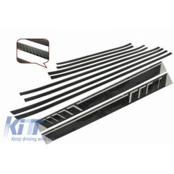Add On Door Moldings Strips Carbon with Side Decals Sticker Vinyl Matte Black suitable for MERCEDES G-Class W463 (1989-2018)
