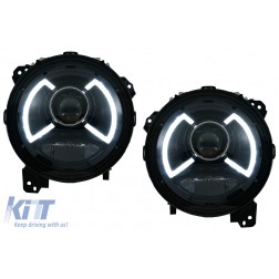 Full LED Headlights suitable for Jeep Wrangler IV JL/JLU (2018-up) Light Bar