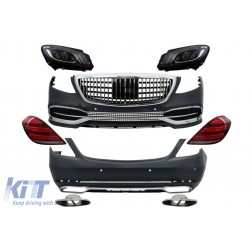Convesion Body Kit suitable for Mercedes S-Class W222 Facelift (2013-2017) with Headlights and Taillights Full LED