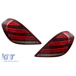 Taillights Full LED suitable for MERCEDES S-Class W222 (2013-2017) with Sequential Dynamic Turning Lights Facelift Design