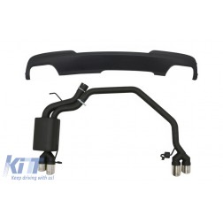 Diffuser with Exhaust System Twin Double Exhaust Pipes suitable for BMW 5 Series F10 (2011-2016) 102-433/70RS