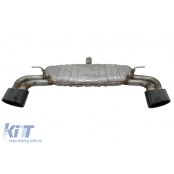 Complete Exhaust System suitable for AUDI A3 8V Hatchback / Sportback / Coupe (2017-2019) RS3 Design Piano Black Tips