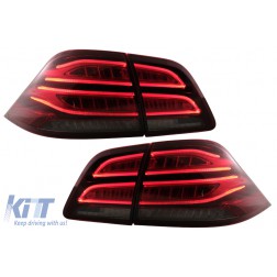 LED Taillights suitable for Mercedes M-Class W166 (2012-2015) Red White LHD