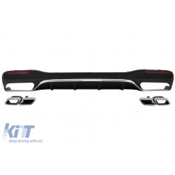 Rear Bumper Air Diffuser suitable for Mercedes GLE W166 SUV (2015-2019)